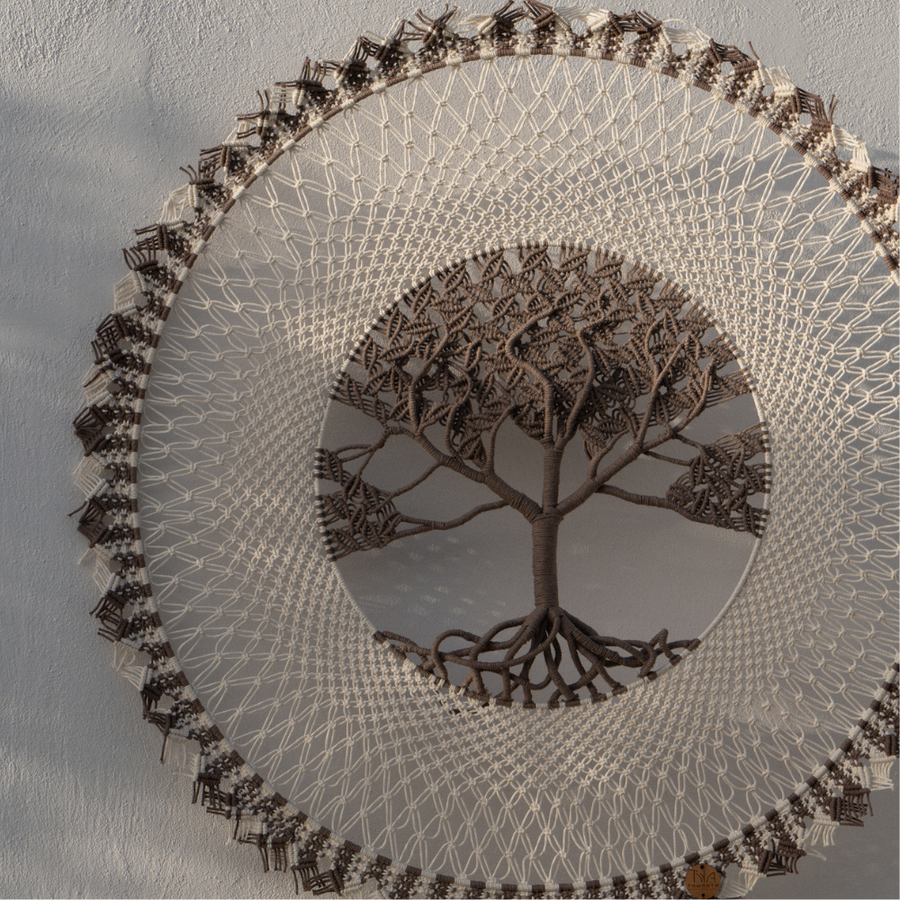Μακραμέ διακοσμητικό τοίχου Δέντρο της Ζωής