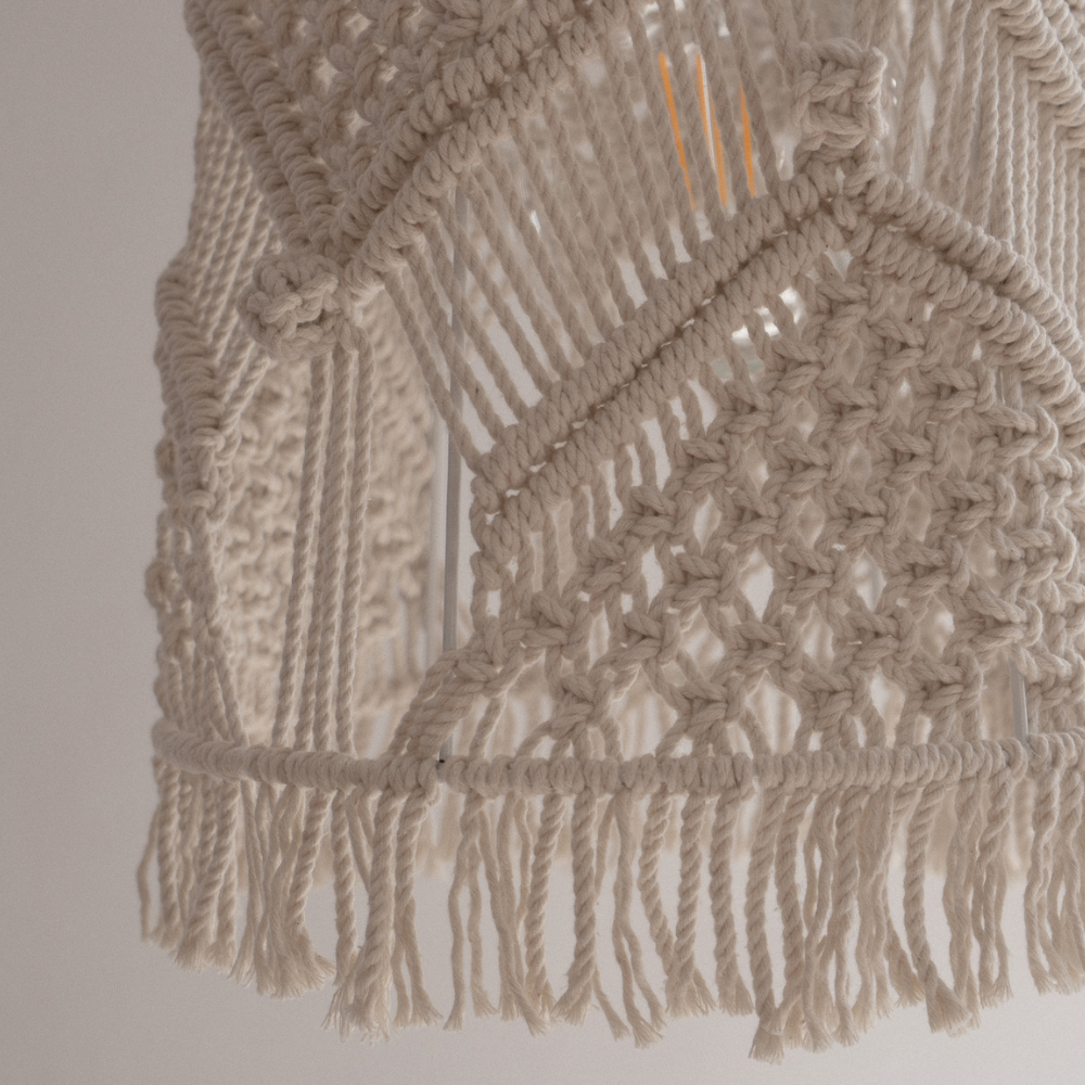 Φωτιστικό Οροφής Μακραμέ