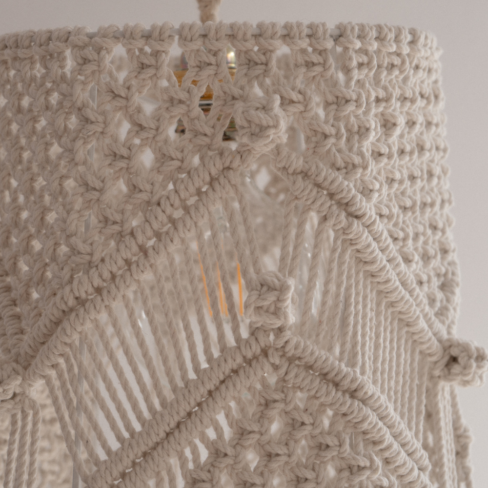 Φωτιστικό Οροφής Μακραμέ