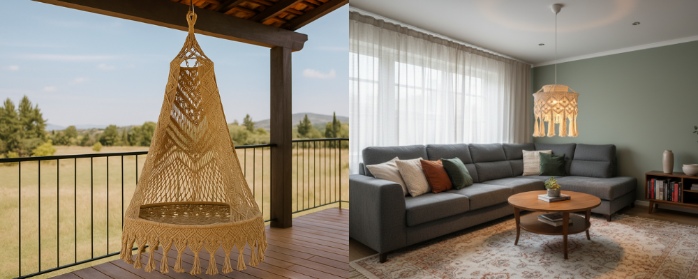 Μακραμέ χειροποίητα προϊόντα